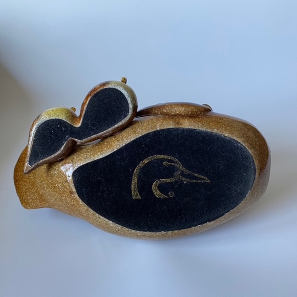 Ducks Unlimited Mallard Duck Hen with Ducklings Vintage Art Pottery - Picture 3 of 10